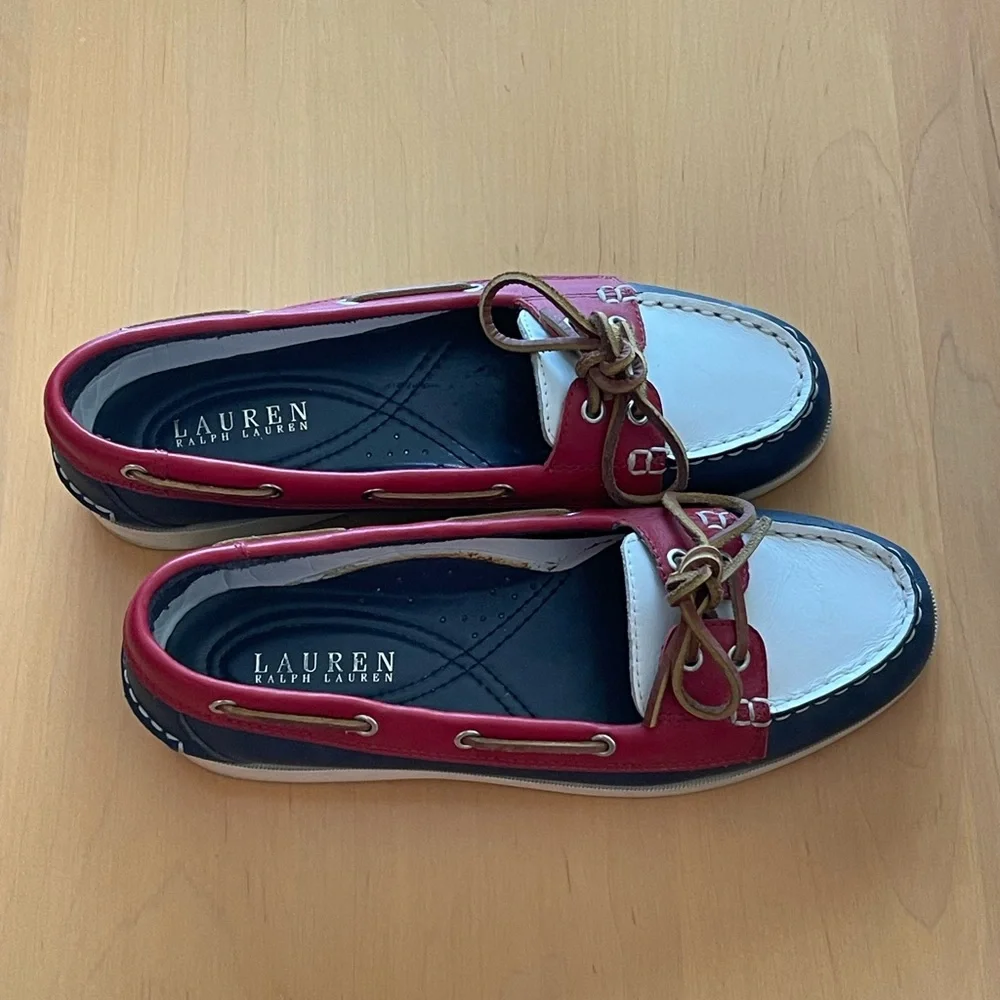 RALPH LAUREN OLYMPIC RIO 2016 WOMEN’S BOAT SHOES - Picture 2 of 3